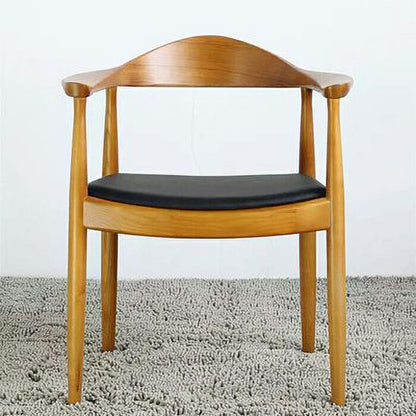 Modern Style Wood Dining Chair Stackable Open Back Dining Side Chair for Home Dark Brown 1 Piece Clearhalo ' kitchen&dining_furn' 'Dining Chairs' 'Dining Tables & Seating' 'dining_chair' 'furn' 'furn_dining_chair' 'Furniture' 'furniture_dining_chair' 'Kitchen & Dining Furniture' 'kitchen' 3522454