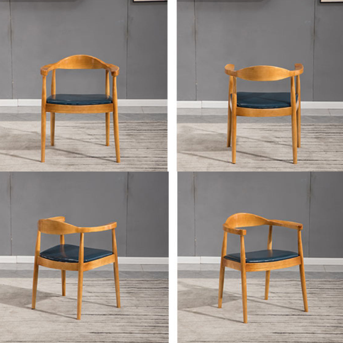 Modern Style Wood Dining Chair Stackable Open Back Dining Side Chair for Home Clearhalo ' kitchen&dining_furn' 'Dining Chairs' 'Dining Tables & Seating' 'dining_chair' 'furn' 'furn_dining_chair' 'Furniture' 'furniture_dining_chair' 'Kitchen & Dining Furniture' 'kitchen' 3522460