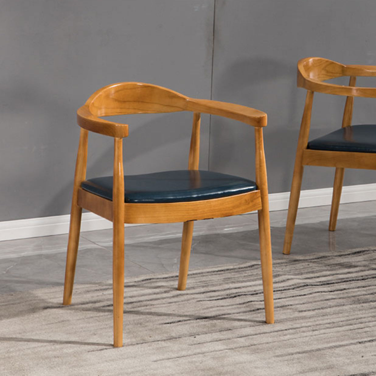 Modern Style Wood Dining Chair Stackable Open Back Dining Side Chair for Home Clearhalo ' kitchen&dining_furn' 'Dining Chairs' 'Dining Tables & Seating' 'dining_chair' 'furn' 'furn_dining_chair' 'Furniture' 'furniture_dining_chair' 'Kitchen & Dining Furniture' 'kitchen' 3522464