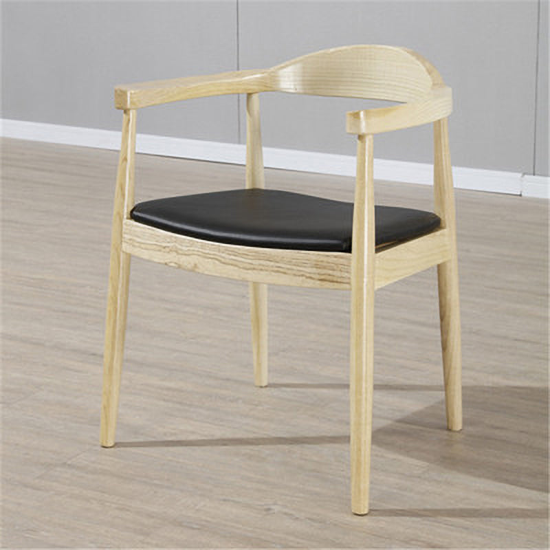 Modern Style Wood Dining Chair Stackable Open Back Dining Side Chair for Home Natural 1 Piece Clearhalo ' kitchen&dining_furn' 'Dining Chairs' 'Dining Tables & Seating' 'dining_chair' 'furn' 'furn_dining_chair' 'Furniture' 'furniture_dining_chair' 'Kitchen & Dining Furniture' 'kitchen' 3522465