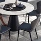 Modern Style Round Shape Dining Set Sintered Stone Top Dining Table Furniture for Restaurant Clearhalo 'Dining Room Sets' 'Dining Tables & Seating' 'dining_room_set' 'furn' 'furn_dining_room_set' 'Furniture' 'furniture_dining_room_set' 'Kitchen & Dining Furniture' 'kitchen&dining_furn' 'kitchen' 3522534