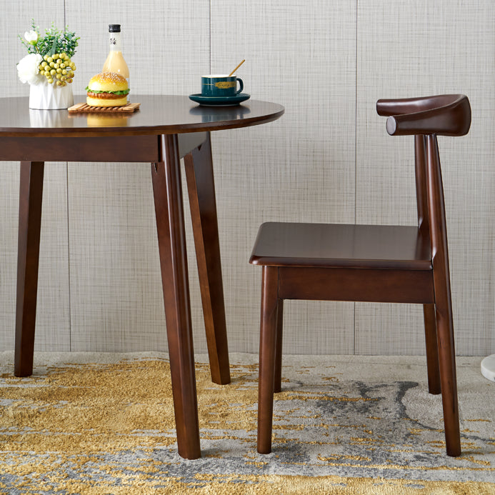 Modern Style Solid Wood Dining Room Set with Round Table Home Dining Table Furniture Clearhalo 'Dining Room Sets' 'Dining Tables & Seating' 'dining_room_set' 'furn' 'furn_dining_room_set' 'Furniture' 'furniture_dining_room_set' 'Kitchen & Dining Furniture' 'kitchen&dining_furn' 'kitchen' 3522792