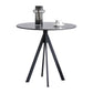 Modern Style Sintered Stone Dining Room Set Black Round Table Formal Dining Table Furniture Clearhalo 'Dining Room Sets' 'Dining Tables & Seating' 'dining_room_set' 'furn' 'furn_dining_room_set' 'Furniture' 'furniture_dining_room_set' 'Kitchen & Dining Furniture' 'kitchen&dining_furn' 'kitchen' 3522803