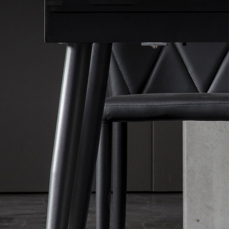 Modern Style Kitchen Sintered Stone Dining Set with Drop Leaf Dining Room Table Set Clearhalo 'Dining Room Sets' 'Dining Tables & Seating' 'dining_room_set' 'furn' 'furn_dining_room_set' 'Furniture' 'furniture_dining_room_set' 'Kitchen & Dining Furniture' 'kitchen&dining_furn' 'kitchen' 3522833