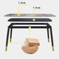Contemporary Dining Table Set with Sintered Stone Dining Table and Cushioned Chairs Clearhalo 'Dining Room Sets' 'Dining Tables & Seating' 'dining_room_set' 'furn' 'furn_dining_room_set' 'Furniture' 'furniture_dining_room_set' 'Kitchen & Dining Furniture' 'kitchen&dining_furn' 'kitchen' 3522861