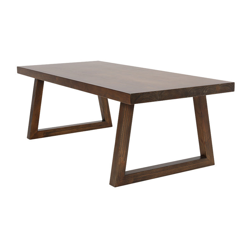 Contemporary Solid Wood Dining Table Set Rectangle Shape Standard Dining Set in Brown Table Only Clearhalo 'Dining Room Sets' 'Dining Tables & Seating' 'dining_room_set' 'furn' 'furn_dining_room_set' 'Furniture' 'furniture_dining_room_set' 'Kitchen & Dining Furniture' 'kitchen&dining_furn' 'kitchen' 3522885