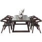 Contemporary Solid Wood Dining Table Set Rectangle Shape Standard Dining Set in Brown Clearhalo 'Dining Room Sets' 'Dining Tables & Seating' 'dining_room_set' 'furn' 'furn_dining_room_set' 'Furniture' 'furniture_dining_room_set' 'Kitchen & Dining Furniture' 'kitchen&dining_furn' 'kitchen' 3522889