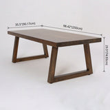 Contemporary Solid Wood Dining Table Set Rectangle Shape Standard Dining Set in Brown Clearhalo 'Dining Room Sets' 'Dining Tables & Seating' 'dining_room_set' 'furn' 'furn_dining_room_set' 'Furniture' 'furniture_dining_room_set' 'Kitchen & Dining Furniture' 'kitchen&dining_furn' 'kitchen' 3522897