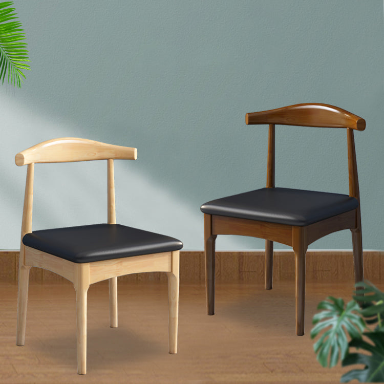 Scandinavian Wood Dining Chairs Indoor Armless Open Back Dining Side Chair Clearhalo ' kitchen&dining_furn' 'Dining Chairs' 'Dining Tables & Seating' 'dining_chair' 'furn' 'furn_dining_chair' 'Furniture' 'furniture_dining_chair' 'Kitchen & Dining Furniture' 'kitchen' 3522921