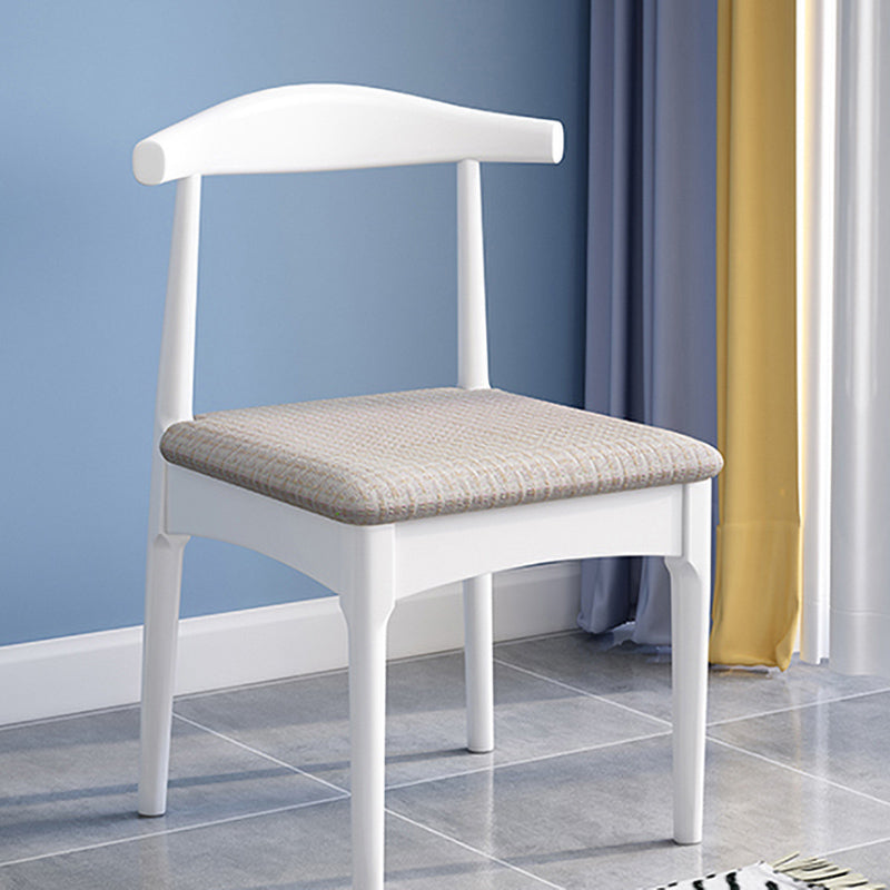 Scandinavian Wood Dining Chairs Indoor Armless Open Back Dining Side Chair Grey 1 Piece White Clearhalo ' kitchen&dining_furn' 'Dining Chairs' 'Dining Tables & Seating' 'dining_chair' 'furn' 'furn_dining_chair' 'Furniture' 'furniture_dining_chair' 'Kitchen & Dining Furniture' 'kitchen' 3522923