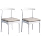 Scandinavian Wood Dining Chairs Indoor Armless Open Back Dining Side Chair Grey 2 Piece Set White Clearhalo ' kitchen&dining_furn' 'Dining Chairs' 'Dining Tables & Seating' 'dining_chair' 'furn' 'furn_dining_chair' 'Furniture' 'furniture_dining_chair' 'Kitchen & Dining Furniture' 'kitchen' 3522924