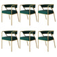 Industrial Style Metal Dining Chair Stackable Open Back Dining Side Chair for Home Green 6 Piece Set Brass Gold Clearhalo ' kitchen&dining_furn' 'Dining Chairs' 'Dining Tables & Seating' 'dining_chair' 'furn' 'furn_dining_chair' 'Furniture' 'furniture_dining_chair' 'Kitchen & Dining Furniture' 'kitchen' 3522977