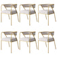 Industrial Style Metal Dining Chair Stackable Open Back Dining Side Chair for Home Grey 6 Piece Set Brass Gold Clearhalo ' kitchen&dining_furn' 'Dining Chairs' 'Dining Tables & Seating' 'dining_chair' 'furn' 'furn_dining_chair' 'Furniture' 'furniture_dining_chair' 'Kitchen & Dining Furniture' 'kitchen' 3522980