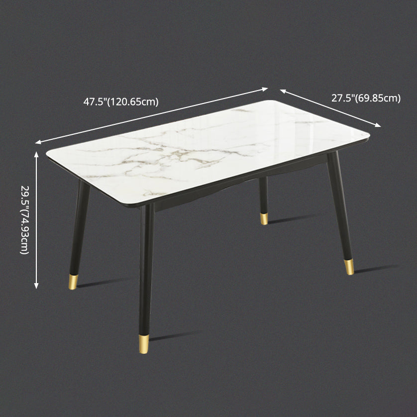 Scandinavian Rubber Wood Shelf Dining Table Rectangle Formal Dinette Set for Kitchen Clearhalo 'Dining Room Sets' 'Dining Tables & Seating' 'dining_room_set' 'furn' 'furn_dining_room_set' 'Furniture' 'furniture_dining_room_set' 'Kitchen & Dining Furniture' 'kitchen&dining_furn' 'kitchen' 3526250