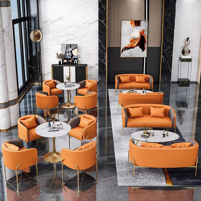 Glam Sintered Stone White Dining Room Set with Round Table Formal Dining Table Furniture Clearhalo 'Dining Room Sets' 'Dining Tables & Seating' 'dining_room_set' 'furn' 'furn_dining_room_set' 'Furniture' 'furniture_dining_room_set' 'Kitchen & Dining Furniture' 'kitchen&dining_furn' 'kitchen' 3526269