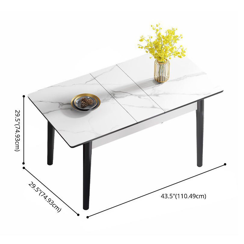 Traditional Standard Sintered Stone Dining Room Set of Collapsible Rectangle for Kitchen Table Set Clearhalo 'Dining Room Sets' 'Dining Tables & Seating' 'dining_room_set' 'furn' 'furn_dining_room_set' 'Furniture' 'furniture_dining_room_set' 'Kitchen & Dining Furniture' 'kitchen&dining_furn' 'kitchen' 3526337