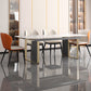 Rectangular Modern Sintered Stone Dining Room Set Dining Furniture Set with Metallic Base Clearhalo 'Dining Room Sets' 'Dining Tables & Seating' 'dining_room_set' 'furn' 'furn_dining_room_set' 'Furniture' 'furniture_dining_room_set' 'Kitchen & Dining Furniture' 'kitchen&dining_furn' 'kitchen' 3526356