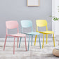Scandinavian Plastic Armless Dining Chairs Dining Room Open Back Side Chair Clearhalo ' kitchen&dining_furn' 'Dining Chairs' 'Dining Tables & Seating' 'dining_chair' 'furn' 'furn_dining_chair' 'Furniture' 'furniture_dining_chair' 'Kitchen & Dining Furniture' 'kitchen' 3539342