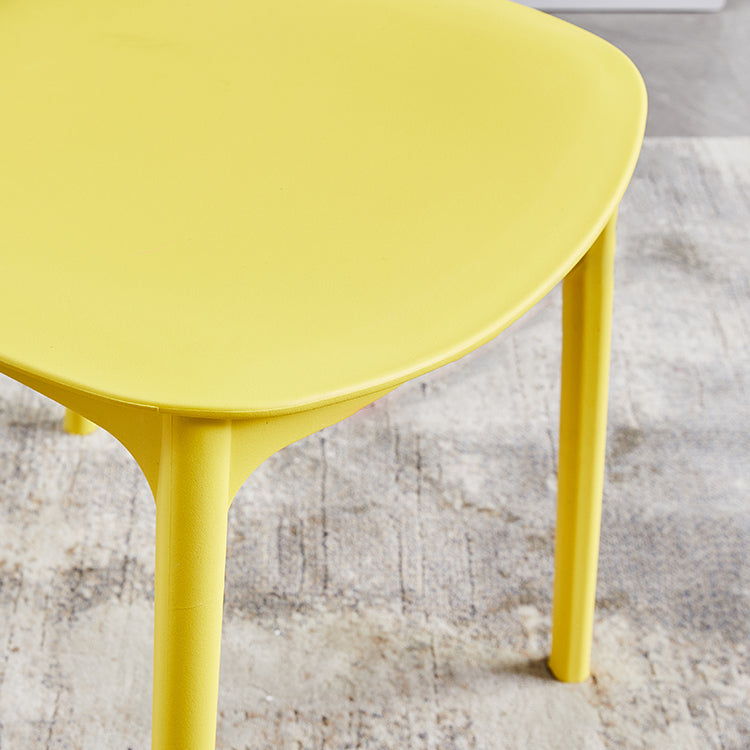 Scandinavian Plastic Armless Dining Chairs Dining Room Open Back Side Chair Clearhalo ' kitchen&dining_furn' 'Dining Chairs' 'Dining Tables & Seating' 'dining_chair' 'furn' 'furn_dining_chair' 'Furniture' 'furniture_dining_chair' 'Kitchen & Dining Furniture' 'kitchen' 3539348