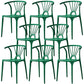 Home Contemporary Arm Chair Wishbone Back Plastic Stackable Dining Room Chair Dark Green 8 Piece Set Clearhalo ' kitchen&dining_furn' 'Dining Chairs' 'Dining Tables & Seating' 'dining_chair' 'furn' 'furn_dining_chair' 'Furniture' 'furniture_dining_chair' 'Kitchen & Dining Furniture' 'kitchen' 3539388