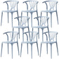 Home Contemporary Arm Chair Wishbone Back Plastic Stackable Dining Room Chair Light Gray 8 Piece Set Clearhalo ' kitchen&dining_furn' 'Dining Chairs' 'Dining Tables & Seating' 'dining_chair' 'furn' 'furn_dining_chair' 'Furniture' 'furniture_dining_chair' 'Kitchen & Dining Furniture' 'kitchen' 3539403