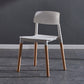 Modern Square Open Back Dining Chair Plastic Stackable Side Dining Chairs for Kitchen Clearhalo ' kitchen&dining_furn' 'Dining Chairs' 'Dining Tables & Seating' 'dining_chair' 'furn' 'furn_dining_chair' 'Furniture' 'furniture_dining_chair' 'Kitchen & Dining Furniture' 'kitchen' 3539416