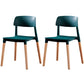 Modern Square Open Back Dining Chair Plastic Stackable Side Dining Chairs for Kitchen Blackish Green 2 Piece Set Clearhalo ' kitchen&dining_furn' 'Dining Chairs' 'Dining Tables & Seating' 'dining_chair' 'furn' 'furn_dining_chair' 'Furniture' 'furniture_dining_chair' 'Kitchen & Dining Furniture' 'kitchen' 3539437