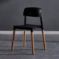 Modern Square Open Back Dining Chair Plastic Stackable Side Dining Chairs for Kitchen Black 1 Piece Clearhalo ' kitchen&dining_furn' 'Dining Chairs' 'Dining Tables & Seating' 'dining_chair' 'furn' 'furn_dining_chair' 'Furniture' 'furniture_dining_chair' 'Kitchen & Dining Furniture' 'kitchen' 3539442