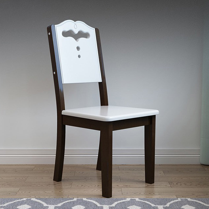 Contemporary Wood Dining Side Chair Dining Room Armless Open Back Dining Side Chair Clearhalo ' kitchen&dining_furn' 'Dining Chairs' 'Dining Tables & Seating' 'dining_chair' 'furn' 'furn_dining_chair' 'Furniture' 'furniture_dining_chair' 'Kitchen & Dining Furniture' 'kitchen' 3539456