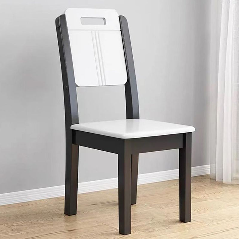 Contemporary Wood Dining Side Chair Dining Room Armless Open Back Dining Side Chair Clearhalo ' kitchen&dining_furn' 'Dining Chairs' 'Dining Tables & Seating' 'dining_chair' 'furn' 'furn_dining_chair' 'Furniture' 'furniture_dining_chair' 'Kitchen & Dining Furniture' 'kitchen' 3539458