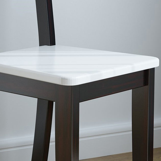 Contemporary Wood Dining Side Chair Dining Room Armless Open Back Dining Side Chair Clearhalo ' kitchen&dining_furn' 'Dining Chairs' 'Dining Tables & Seating' 'dining_chair' 'furn' 'furn_dining_chair' 'Furniture' 'furniture_dining_chair' 'Kitchen & Dining Furniture' 'kitchen' 3539466