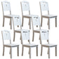 Contemporary Wood Dining Side Chair Dining Room Armless Open Back Dining Side Chair White 8 Piece Set Clearhalo ' kitchen&dining_furn' 'Dining Chairs' 'Dining Tables & Seating' 'dining_chair' 'furn' 'furn_dining_chair' 'Furniture' 'furniture_dining_chair' 'Kitchen & Dining Furniture' 'kitchen' 3539471