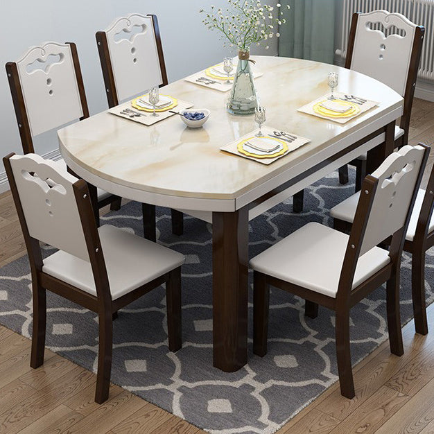 Contemporary Wood Dining Side Chair Dining Room Armless Open Back Dining Side Chair Clearhalo ' kitchen&dining_furn' 'Dining Chairs' 'Dining Tables & Seating' 'dining_chair' 'furn' 'furn_dining_chair' 'Furniture' 'furniture_dining_chair' 'Kitchen & Dining Furniture' 'kitchen' 3539479
