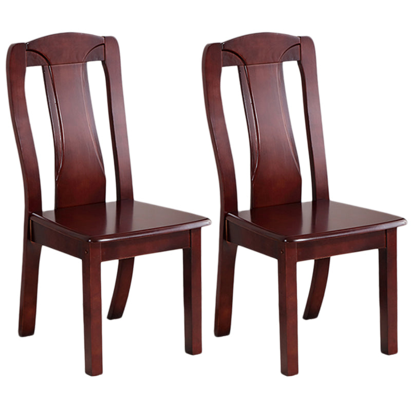 Traditional Solid Wood Dining Room Chair Slat Back Side Chair for Home Red 2 Piece Set Clearhalo ' kitchen&dining_furn' 'Dining Chairs' 'Dining Tables & Seating' 'dining_chair' 'furn' 'furn_dining_chair' 'Furniture' 'furniture_dining_chair' 'Kitchen & Dining Furniture' 'kitchen' 3539500