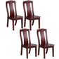 Traditional Solid Wood Dining Room Chair Slat Back Side Chair for Home Red 4 Piece Set Clearhalo ' kitchen&dining_furn' 'Dining Chairs' 'Dining Tables & Seating' 'dining_chair' 'furn' 'furn_dining_chair' 'Furniture' 'furniture_dining_chair' 'Kitchen & Dining Furniture' 'kitchen' 3539501