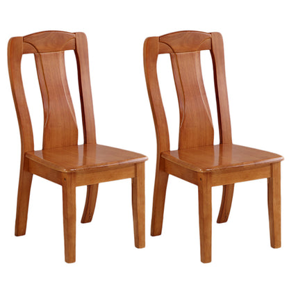 Traditional Solid Wood Dining Room Chair Slat Back Side Chair for Home Brown 2 Piece Set Clearhalo ' kitchen&dining_furn' 'Dining Chairs' 'Dining Tables & Seating' 'dining_chair' 'furn' 'furn_dining_chair' 'Furniture' 'furniture_dining_chair' 'Kitchen & Dining Furniture' 'kitchen' 3539503