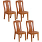 Traditional Solid Wood Dining Room Chair Slat Back Side Chair for Home Brown 4 Piece Set Clearhalo ' kitchen&dining_furn' 'Dining Chairs' 'Dining Tables & Seating' 'dining_chair' 'furn' 'furn_dining_chair' 'Furniture' 'furniture_dining_chair' 'Kitchen & Dining Furniture' 'kitchen' 3539504