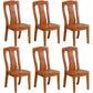 Traditional Solid Wood Dining Room Chair Slat Back Side Chair for Home Brown 6 Piece Set Clearhalo ' kitchen&dining_furn' 'Dining Chairs' 'Dining Tables & Seating' 'dining_chair' 'furn' 'furn_dining_chair' 'Furniture' 'furniture_dining_chair' 'Kitchen & Dining Furniture' 'kitchen' 3539505