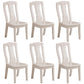 Traditional Solid Wood Dining Room Chair Slat Back Side Chair for Home White 6 Piece Set Clearhalo ' kitchen&dining_furn' 'Dining Chairs' 'Dining Tables & Seating' 'dining_chair' 'furn' 'furn_dining_chair' 'Furniture' 'furniture_dining_chair' 'Kitchen & Dining Furniture' 'kitchen' 3539508