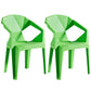 Home Contemporary Arm Chair Solid Back Plastic Stackable Dining Room Chair Green 2 Piece Set Clearhalo ' kitchen&dining_furn' 'Dining Chairs' 'Dining Tables & Seating' 'dining_chair' 'furn' 'furn_dining_chair' 'Furniture' 'furniture_dining_chair' 'Kitchen & Dining Furniture' 'kitchen' 3539546