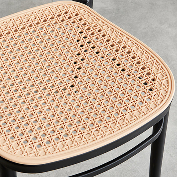 Nordic Wicker/Rattan Patio Dining Chair 34''H Open Back Dining Side Chair for Restaurant Clearhalo ' kitchen&dining_furn' 'Dining Chairs' 'Dining Tables & Seating' 'dining_chair' 'furn' 'furn_dining_chair' 'Furniture' 'furniture_dining_chair' 'Kitchen & Dining Furniture' 'kitchen' 3539560