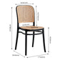Nordic Wicker/Rattan Patio Dining Chair 34''H Open Back Dining Side Chair for Restaurant Clearhalo ' kitchen&dining_furn' 'Dining Chairs' 'Dining Tables & Seating' 'dining_chair' 'furn' 'furn_dining_chair' 'Furniture' 'furniture_dining_chair' 'Kitchen & Dining Furniture' 'kitchen' 3539562