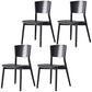 Wood Contemporary Side Dining Chairs with 4 Legs Dining Room Armless Chairs Black 4 Piece Set Clearhalo ' kitchen&dining_furn' 'Dining Chairs' 'Dining Tables & Seating' 'dining_chair' 'furn' 'furn_dining_chair' 'Furniture' 'furniture_dining_chair' 'Kitchen & Dining Furniture' 'kitchen' 3539565