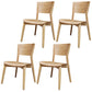 Wood Contemporary Side Dining Chairs with 4 Legs Dining Room Armless Chairs Natural 4 Piece Set Clearhalo ' kitchen&dining_furn' 'Dining Chairs' 'Dining Tables & Seating' 'dining_chair' 'furn' 'furn_dining_chair' 'Furniture' 'furniture_dining_chair' 'Kitchen & Dining Furniture' 'kitchen' 3539577