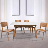 Wood Contemporary Side Dining Chairs with 4 Legs Dining Room Armless Chairs Clearhalo ' kitchen&dining_furn' 'Dining Chairs' 'Dining Tables & Seating' 'dining_chair' 'furn' 'furn_dining_chair' 'Furniture' 'furniture_dining_chair' 'Kitchen & Dining Furniture' 'kitchen' 3539583