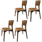 Wood Contemporary Side Dining Chairs with 4 Legs Dining Room Armless Chairs Walnut 4 Piece Set Clearhalo ' kitchen&dining_furn' 'Dining Chairs' 'Dining Tables & Seating' 'dining_chair' 'furn' 'furn_dining_chair' 'Furniture' 'furniture_dining_chair' 'Kitchen & Dining Furniture' 'kitchen' 3539584