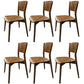 Wood Contemporary Side Dining Chairs with 4 Legs Dining Room Armless Chairs Walnut 6 Piece Set Clearhalo ' kitchen&dining_furn' 'Dining Chairs' 'Dining Tables & Seating' 'dining_chair' 'furn' 'furn_dining_chair' 'Furniture' 'furniture_dining_chair' 'Kitchen & Dining Furniture' 'kitchen' 3539585