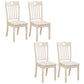 Contemporary Square Solid Wooden Chairs Armless Chairs for Dining Room White Slat Back 4 Piece Set Clearhalo ' kitchen&dining_furn' 'Dining Chairs' 'Dining Tables & Seating' 'dining_chair' 'furn' 'furn_dining_chair' 'Furniture' 'furniture_dining_chair' 'Kitchen & Dining Furniture' 'kitchen' 3539593
