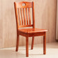 Contemporary Square Solid Wooden Chairs Armless Chairs for Dining Room Orange Slat Back 1 Piece Clearhalo ' kitchen&dining_furn' 'Dining Chairs' 'Dining Tables & Seating' 'dining_chair' 'furn' 'furn_dining_chair' 'Furniture' 'furniture_dining_chair' 'Kitchen & Dining Furniture' 'kitchen' 3539601