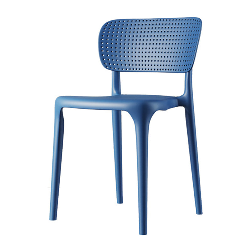 Contemporary Dining Chairs Plastic Dining Armless Side Chair for Home Use Blue Open 1 Piece Clearhalo ' kitchen&dining_furn' 'Dining Chairs' 'Dining Tables & Seating' 'dining_chair' 'furn' 'furn_dining_chair' 'Furniture' 'furniture_dining_chair' 'Kitchen & Dining Furniture' 'kitchen' 3539654